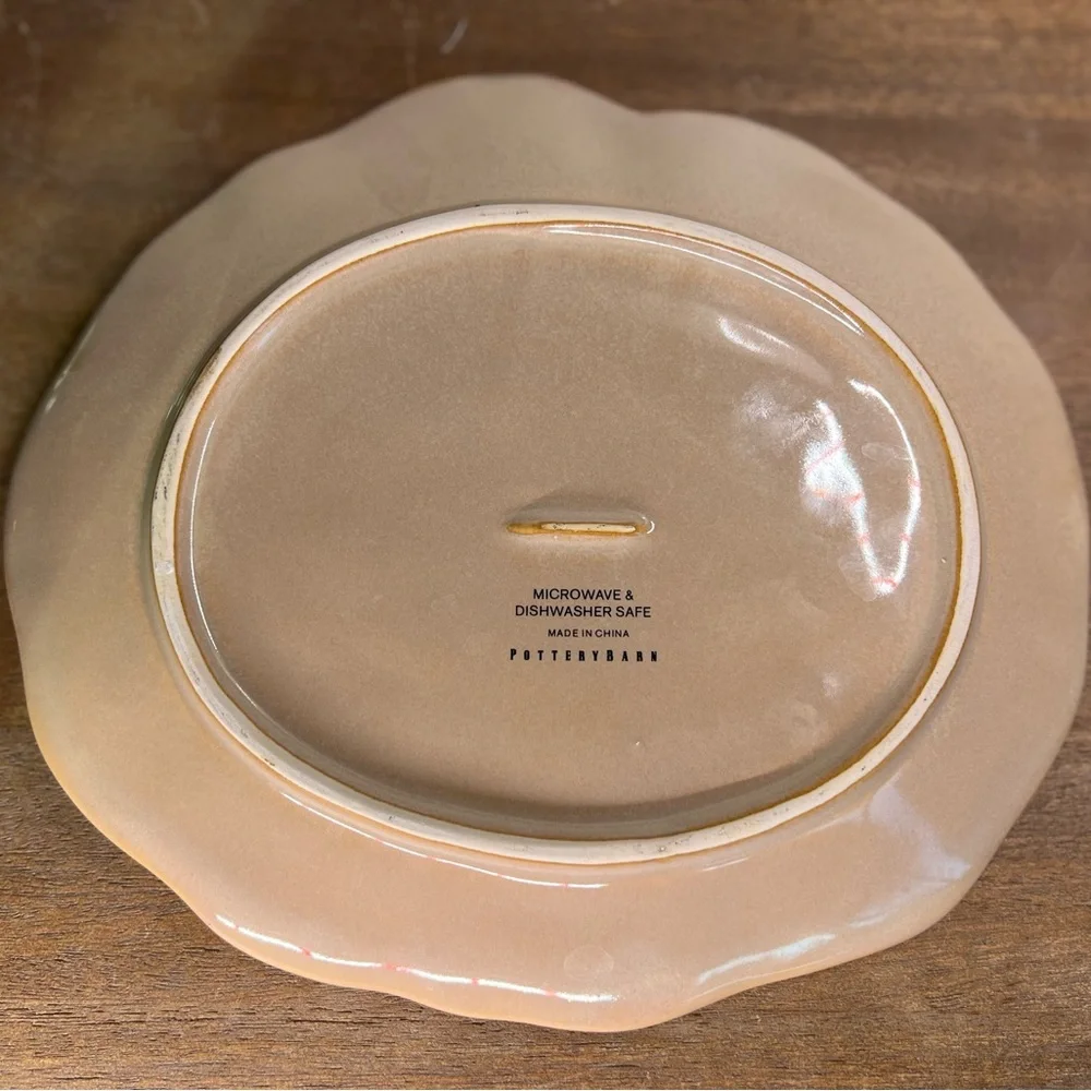 Pottery Barn Rustic Pumpkin Serving Decor Dish